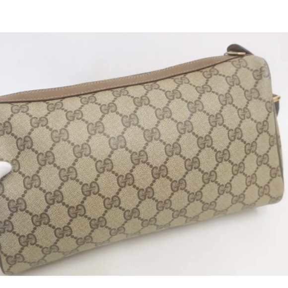 GUCCI Supreme Canvas Web Sherry Line Shoulder Cross Bag GG With Gucci Wa… - Picture 2 of 12